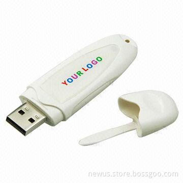 Plastic USB Flash Drive, 512MB to 32GB Capacity